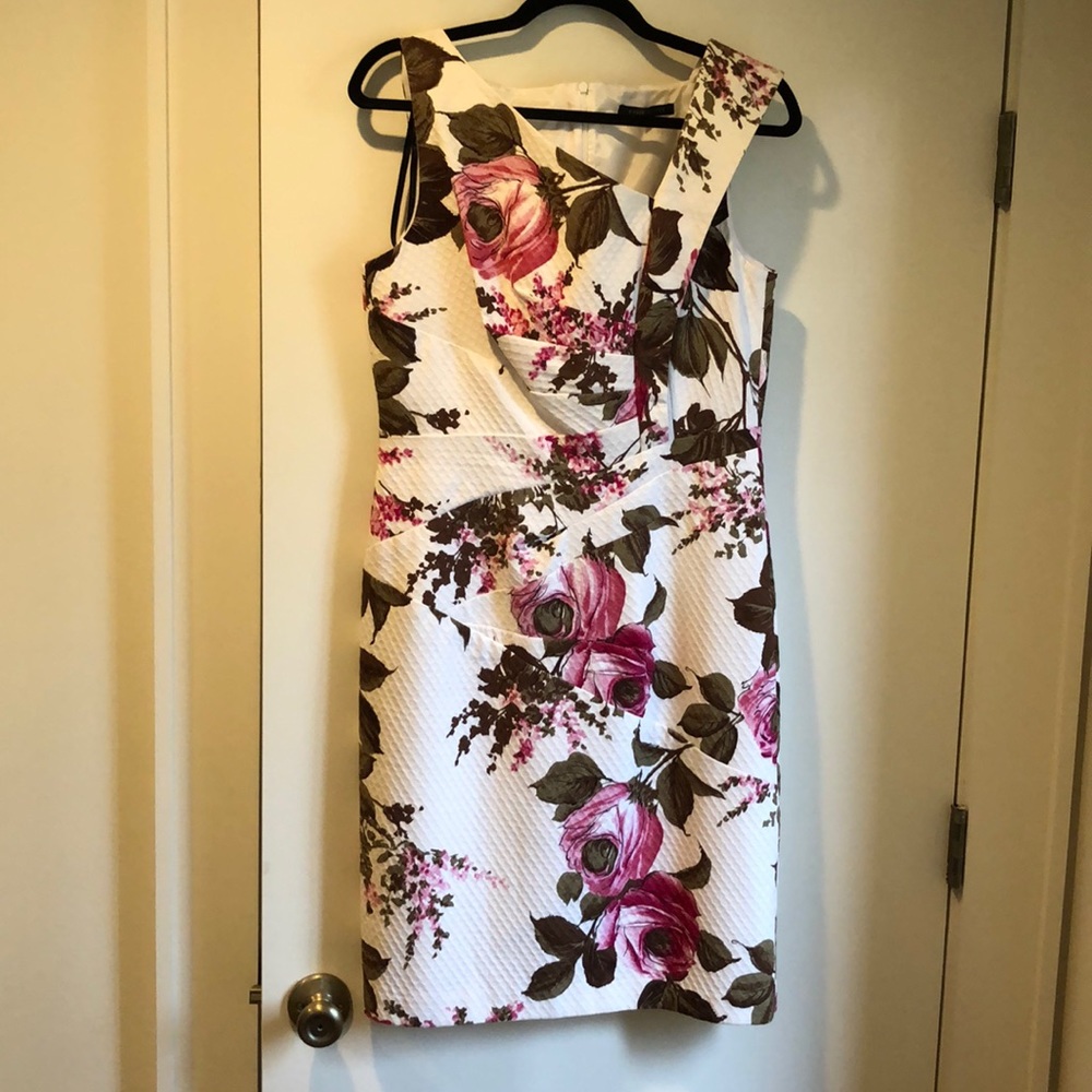 David Meister cocktail dress size 10 floral print